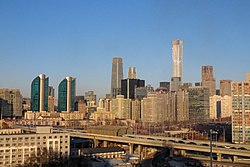 Beijing, the largest city in megalopolis