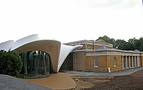 The Magazine, the restaurant extension by Zaha Hadid.