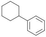 Strukturformel von Cyclohexylbenzol