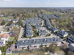 The housing near Puławska Street in Dąbrówka, in 2022.