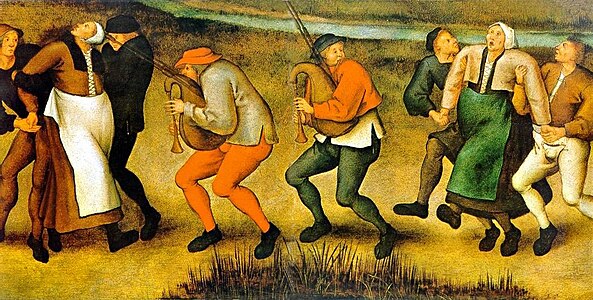 Dance at Molenbeek, by Pieter Brueghel the Younger on Mass psychogenic illness