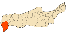 Location of Beni Milleuk within Tipaza Province