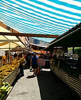 Produce at a street fair at São Paulo