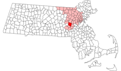 Location in Massachusetts