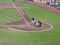 Geoff Jenkins batting for the Milwaukee Brewers