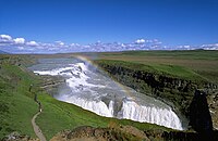 Gullfoss et son arc-en-ciel.