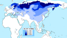 ハプログループNの分布図