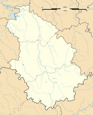 朗格勒在上马恩省的位置