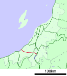 北越急行ほくほく線の路線図