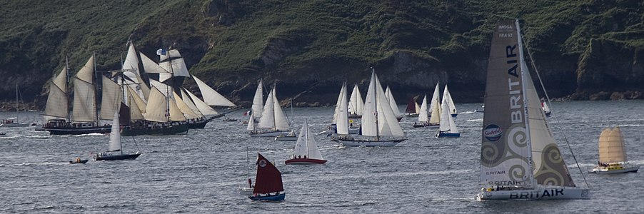 Boats leaving Brest for Douarnenez