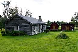 Kyrkås hembygdsgård vid Kyrkås gamla kyrka.