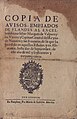 Informe de los "avisos" de Flandes remitidos al virrey de Navarra (1635)