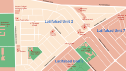 Location of Latifabad