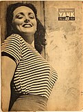 Pin-up of Lina Romay in Yank, the Army Weekly