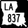 Louisiana Highway 837 marker