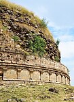 View of the stupa showing columnades