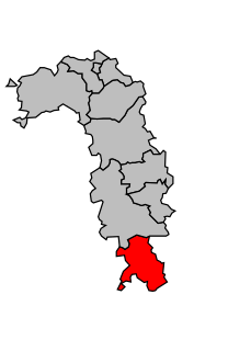 Location of the canton in the arrondissement of Briey