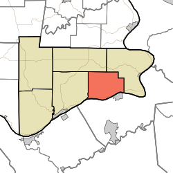 Location in Switzerland County