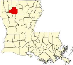 Location within the U.S. state of Louisiana