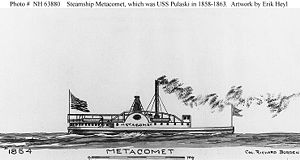 Sketch of the Metacomet (later USS Pulaski)