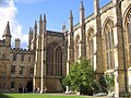 New College, Oxford, the chapel exterior looking north-west