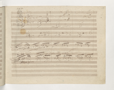 Page from Symphony No. 9, by Ludwig van Beethoven