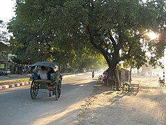 Einfache Pferdekutsche, Nyaung U 2010