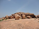 Panchapandava Bed, Jain Statues, And Brahmi And Vatteluttu (Malai Inscription On The Panchapandar)