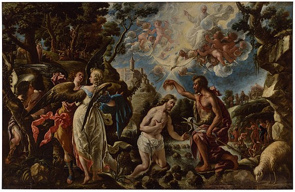 El bautismo de Cristo, (1667) 230 x 356 cm, Museo de Huesca/Museo del Prado