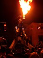 Robosaurus during a show at Halloween Horror Nights Orlando.