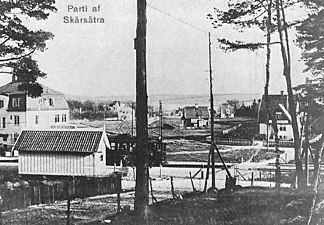 Parkvägen (Skärsätra) 1913 eller 1914.