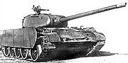 T-44 medium tank with a 100 mm gun and DShK heavy machine gun on cupola