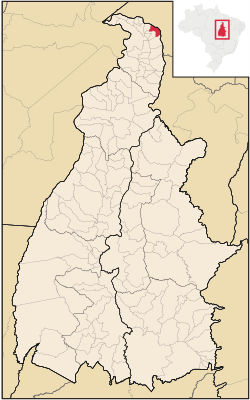 Localização de São Miguel do Tocantins no Tocantins