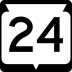 State Trunk Highway 24 marker