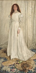 Symphony in White No. 1 – The White Girl, by James McNeill Whistler (1862).