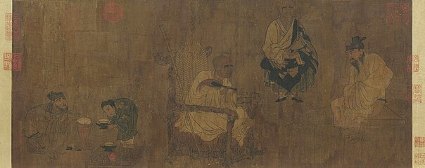 Xiao Yi Acquiring the "Orchid Pavilion Preface" by Deception (蕭翼賺蘭亭圖)