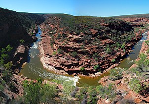 Z Bend, a sharp meander of the river