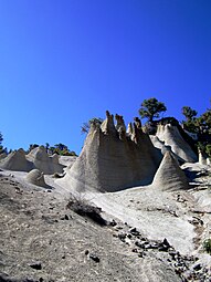 Paisaje Lunar, entorno geológico moldeado por fenómenos erosivos emplazado en la Corona Forestal.