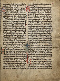 Page 16 r of Fríssbók, showing the frá blótum of Hákonar saga góða.