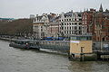 View from Blackfriars Bridge of the old pier