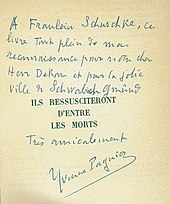 signature d'Yvonne Pagniez