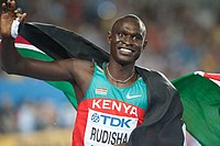 David Rudisha vid VM i Daegu 2011.