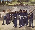 Image 46The Execution of Emperor Maximilian, 19 June 1867. Gen. Tomás Mejía, left, Maximilian, center, Gen. Miguel Miramón, right. Painting by Édouard Manet 1868. (from History of Mexico)