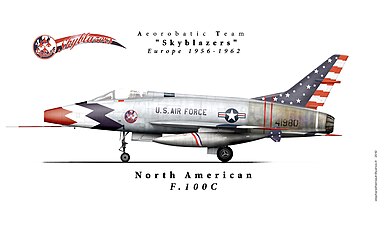 North American F-100C.