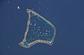 Image satellite de l'atoll.