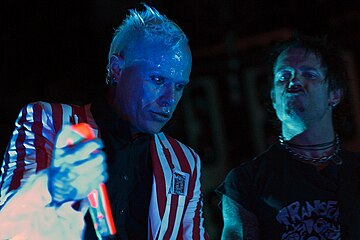 The English electronic dance music group the Prodigy was one of the most successful electronic music groups of the 1990s.