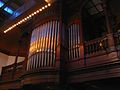 Pipe organ in the art gallery