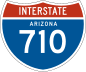 Interstate 710 marker