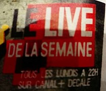 Logo de l'émission Le Live de la Semaine sur Canal+ de 2003 à 2009.