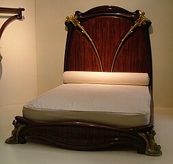 Bed by Majorelle, with lines inspired by the water lily (Musée d'Orsay)